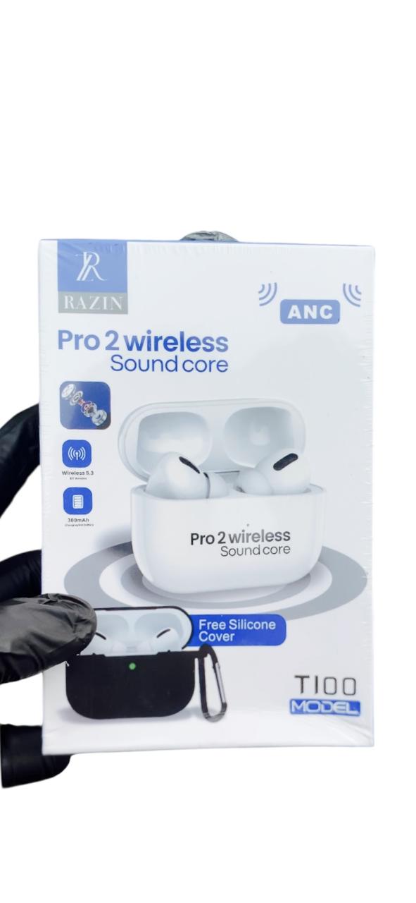 pro 2 Wireless Earbuds with case pouch – High Quality Sound & Long Battery